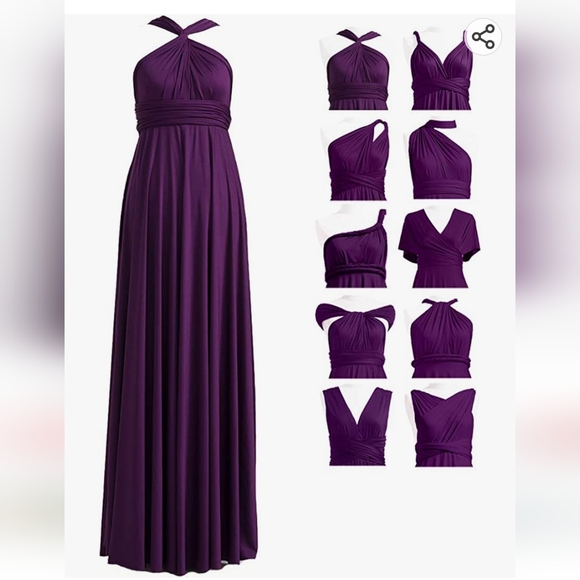 Twobirds Convertible Bridesmaid Dress Classic Ballgown - Picture 7 of 7